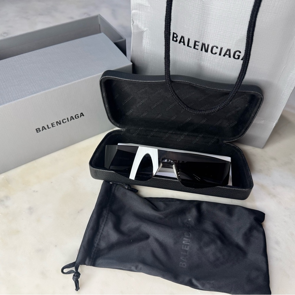 Black Balenciaga Sunglasses - Picture 1 of 4